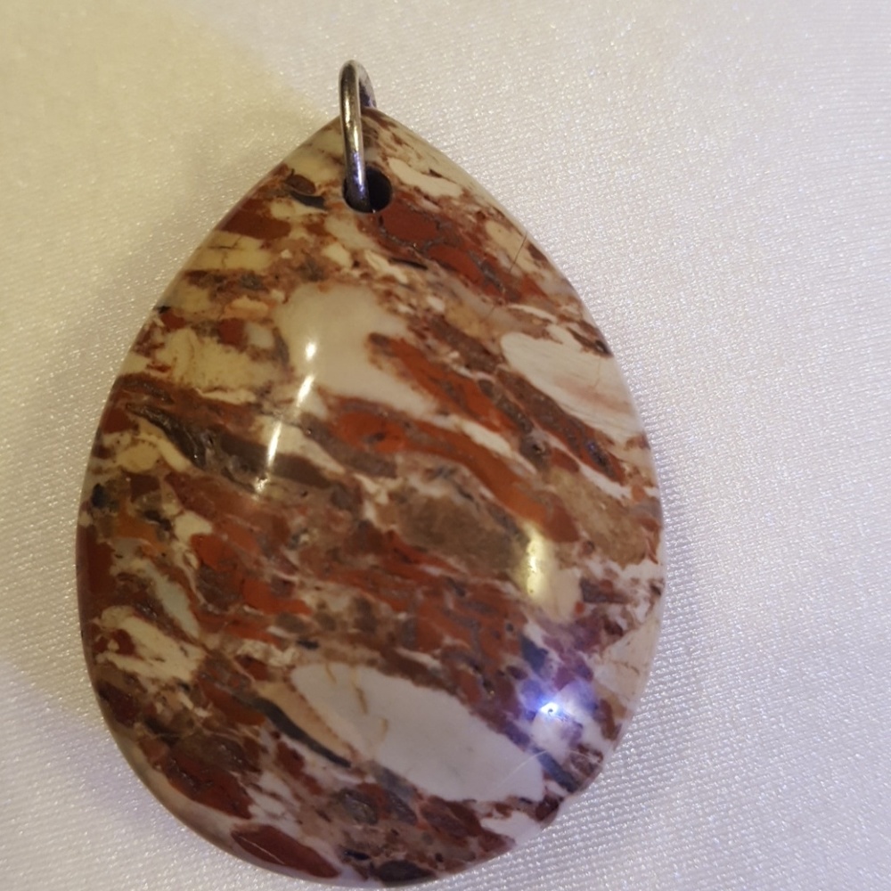 A beautiful red and gray stone